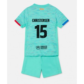 Maillot de foot Barcelona Andreas Christensen #15 Troisième enfant 2023-24 Manches Courte (+ pantalon court)